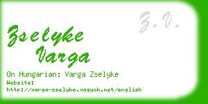 zselyke varga business card